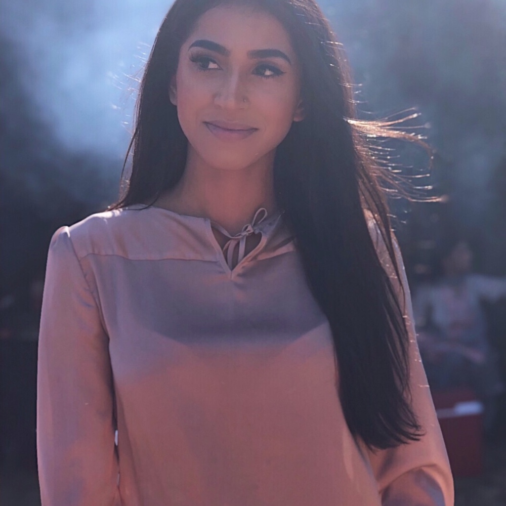 Metallic/Creme Blouse